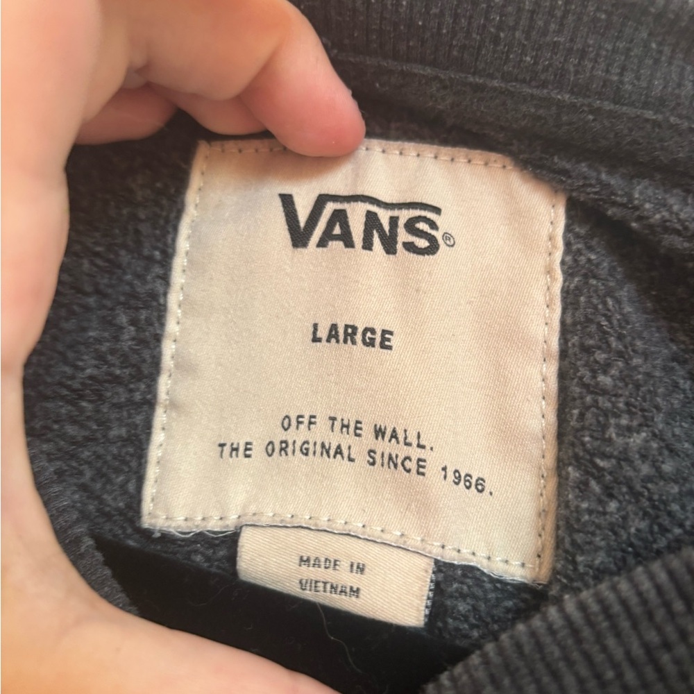 Vans Men's Charcoal Crewneck Sweater - Picture 3 of 5